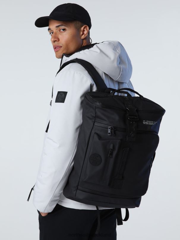 BACKPACK WITH ROLL TOP Black Accessories Men X20HV666 North Sails