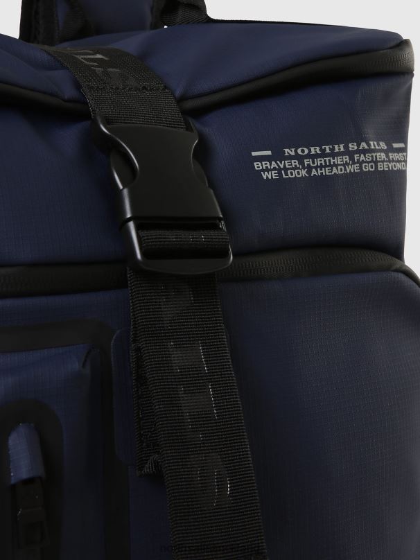 BACKPACK WITH ROLL TOP Navy blue Accessories Men X20HV665 North Sails