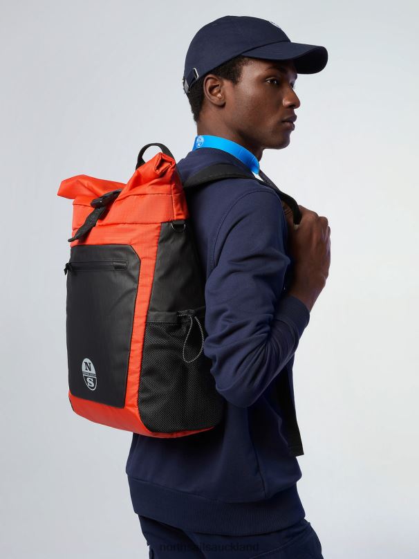 ROLL-TOP BACKPACK Bright orange Accessories Men X20HV480 North Sails