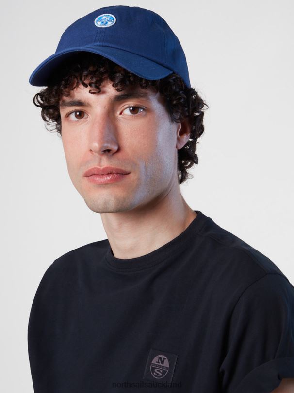 BASEBALL CAP WITH FELT PATCH Dark denim Accessories Men X20HV460 North Sails