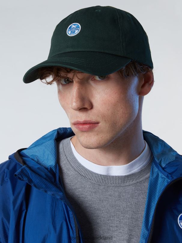 BASEBALL CAP WITH FELT PATCH Military green Accessories Men X20HV462 North Sails