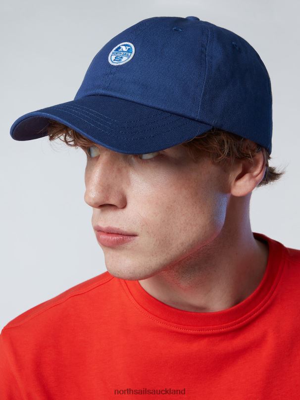 BASEBALL CAP WITH FELT PATCH Navy blue Accessories Men X20HV461 North Sails