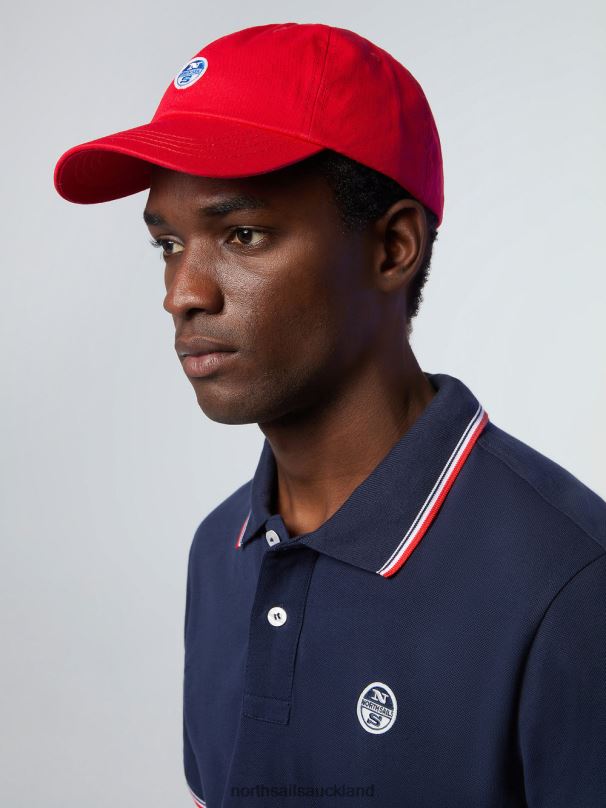 BASEBALL CAP WITH FELT PATCH Red Accessories Men X20HV463 North Sails