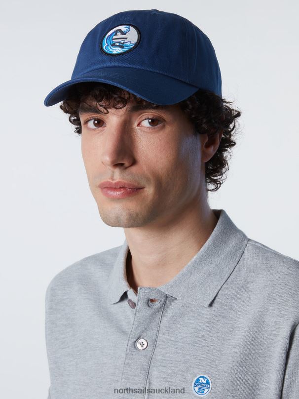 BASEBALL CAP WITH LETTERING Ocean blue Accessories Men X20HV454 North Sails