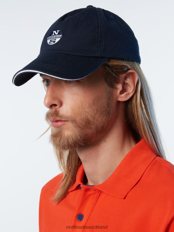 BASEBALL CAP WITH TONAL LOGO Navy blue Accessories Men X20HV458 North Sails