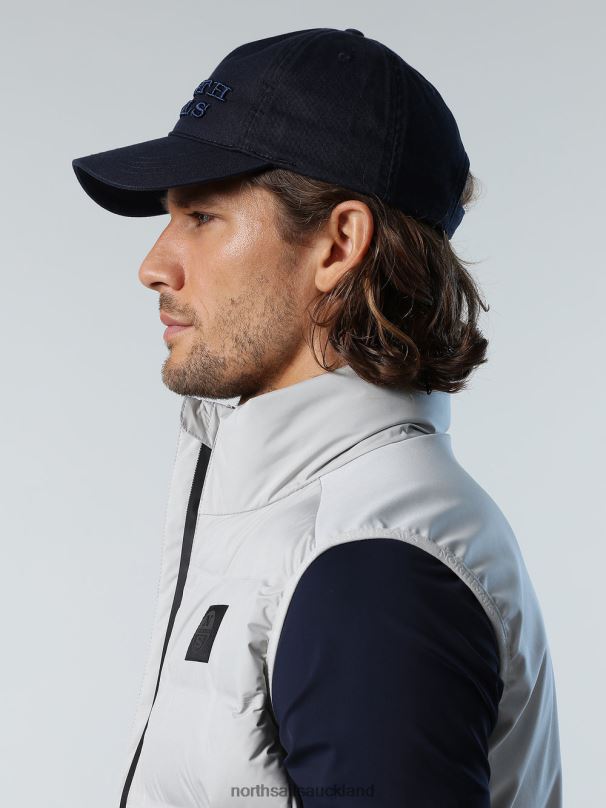 WASHED COTTON BASEBALL CAP Dark denim Accessories Men X20HV451 North Sails