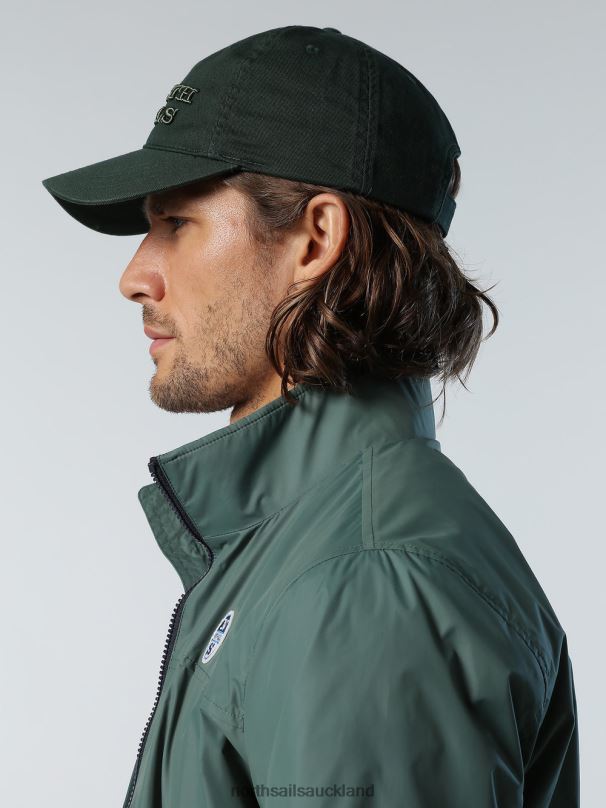 WASHED COTTON BASEBALL CAP Military green Accessories Men X20HV452 North Sails