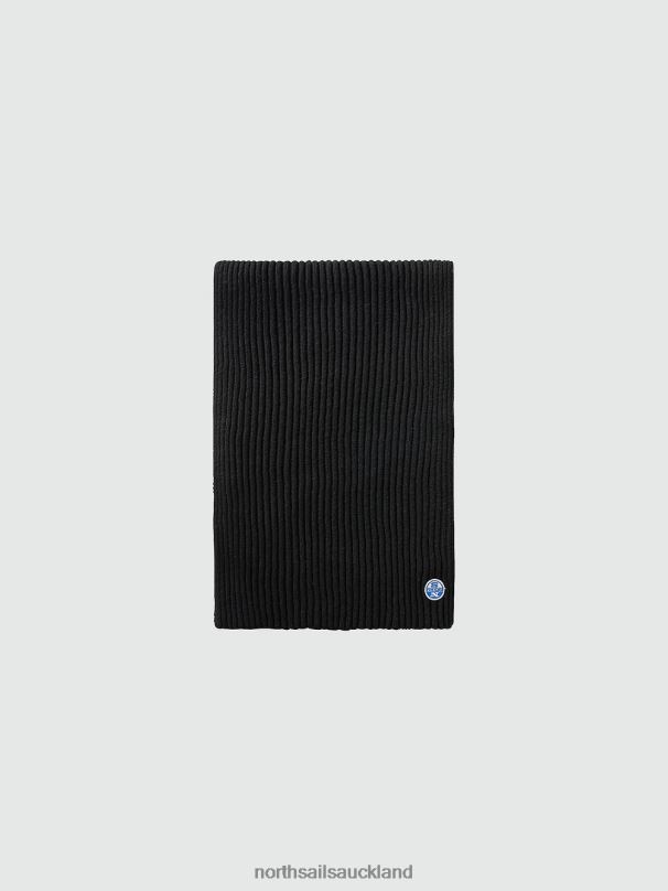 COTTON AND WOOL SCARF Black Accessories Men X20HV855 North Sails