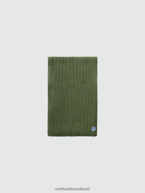 COTTON AND WOOL SCARF Bronze green Accessories Men X20HV852 North Sails