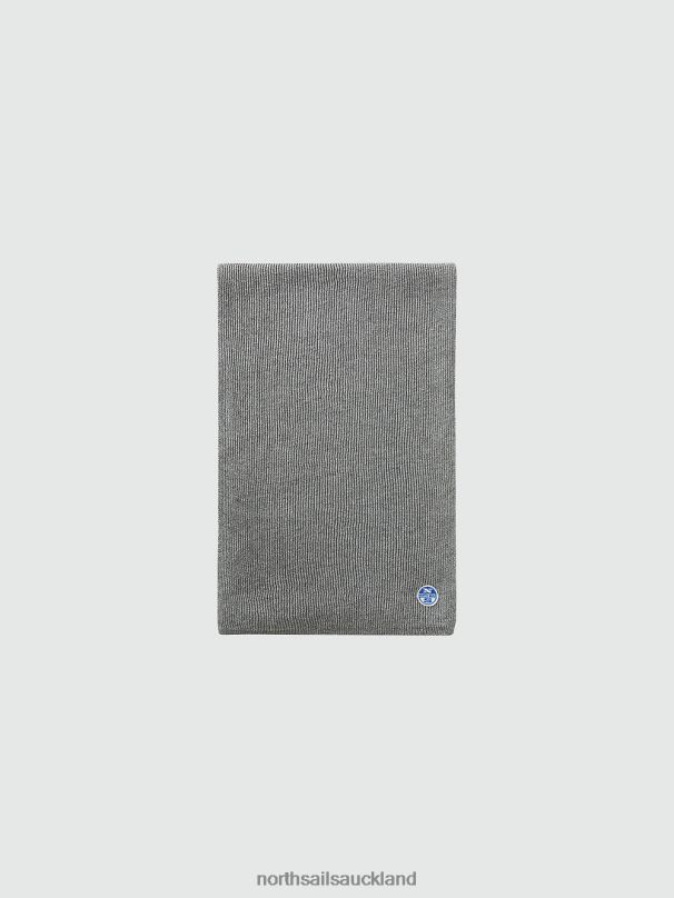 RIBBED SCARF Medium grey melange Accessories Men X20HV972 North Sails