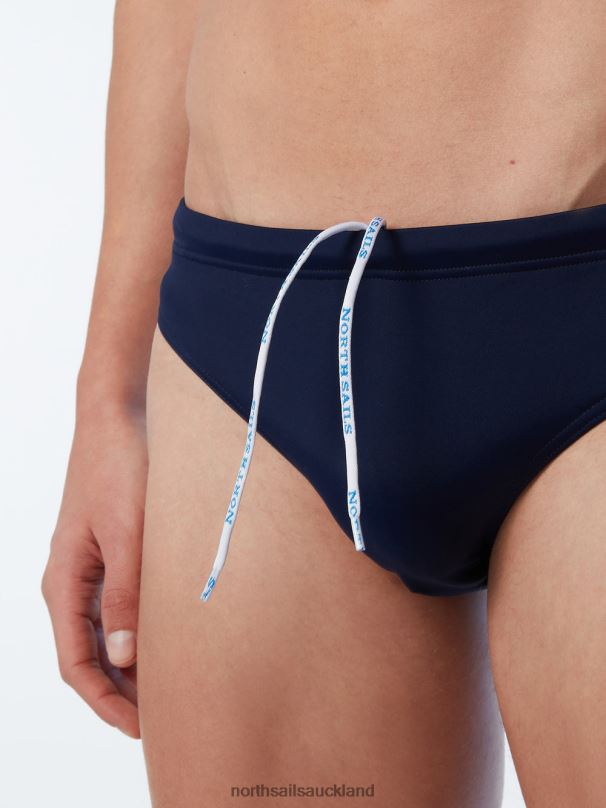 RECYCLED NYLON SWIM BRIEFS Navy blue Beachwear Men X20HV413 North Sails