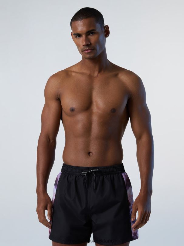 CORAL GARDENERS SWIM SHORTS Black Beachwear Men X20HV372 North Sails
