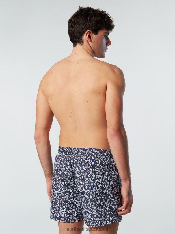 SWIM SHORTS WITH ALL-OVER PRINT Combo 74 Beachwear Men X20HV424 North Sails