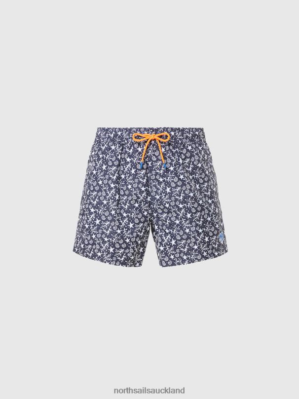 SWIM SHORTS WITH ALL-OVER PRINT Combo 74 Beachwear Men X20HV424 North Sails