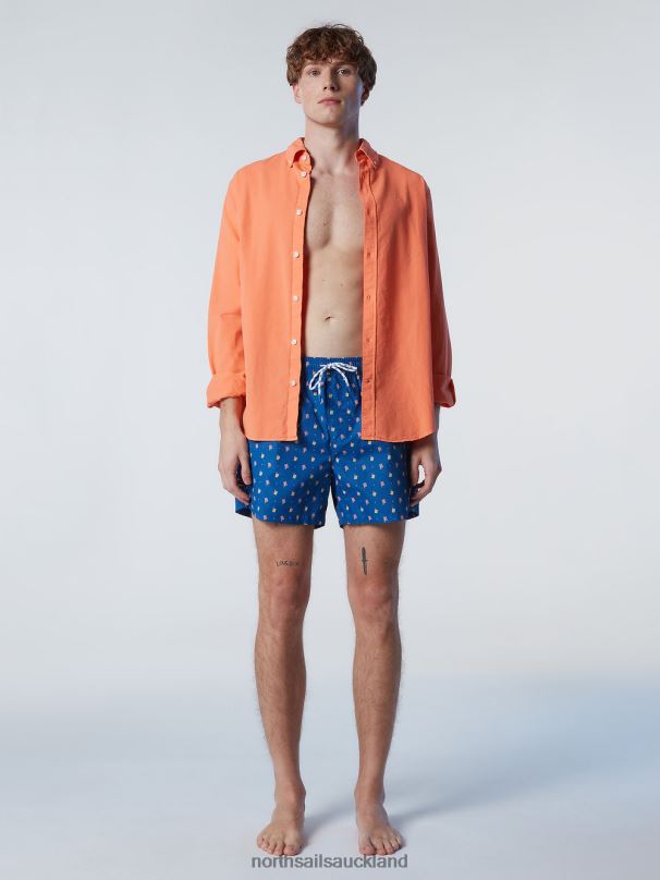 SWIM SHORTS WITH ALL-OVER PRINT Combo 9 Beachwear Men X20HV419 North Sails