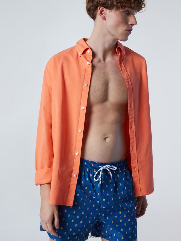 SWIM SHORTS WITH ALL-OVER PRINT Combo 9 Beachwear Men X20HV419 North Sails