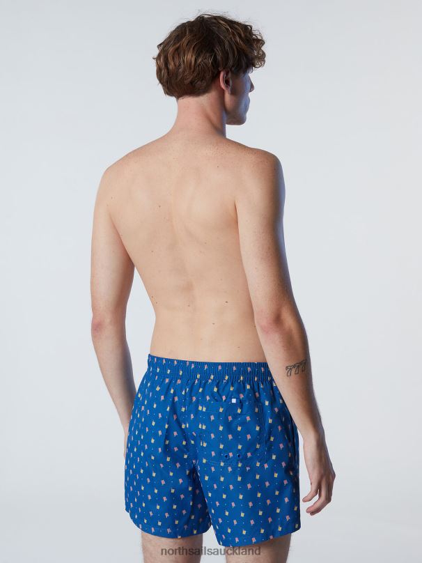 SWIM SHORTS WITH ALL-OVER PRINT Combo 9 Beachwear Men X20HV419 North Sails