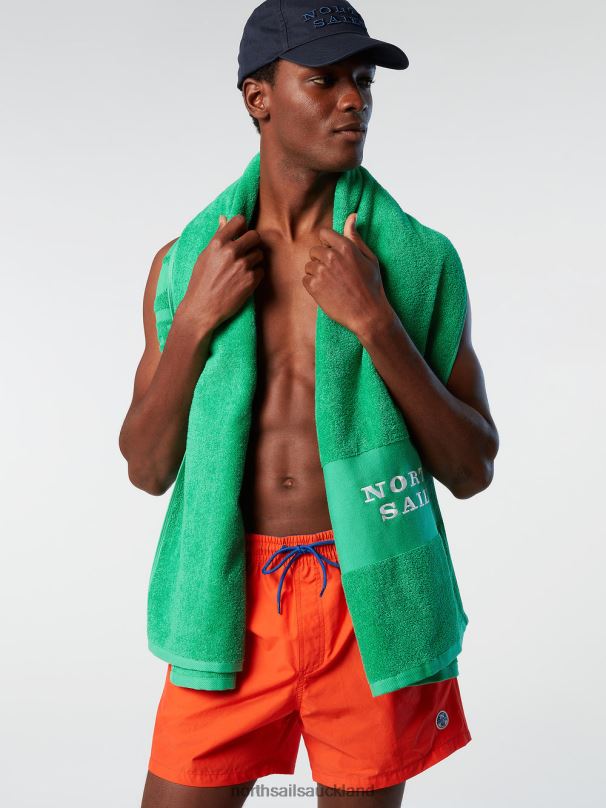 SWIM SHORTS WITH LOGO PATCH Bright orange Beachwear Men X20HV388 North Sails