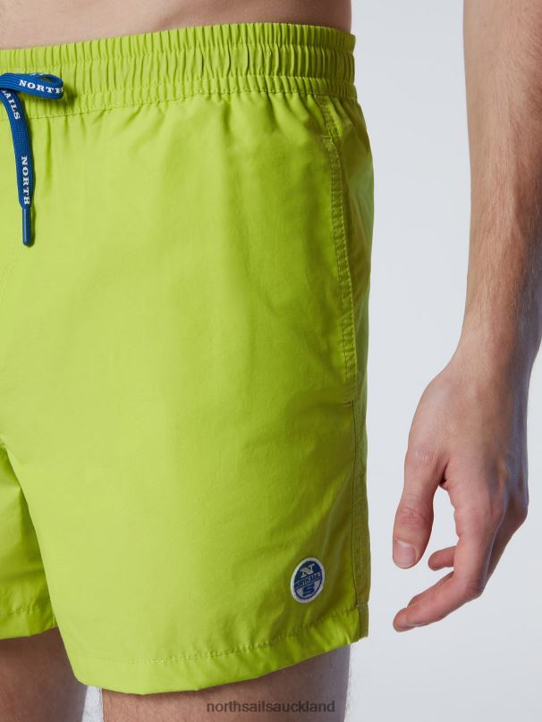 SWIM SHORTS WITH LOGO PATCH Lime Beachwear Men X20HV387 North Sails