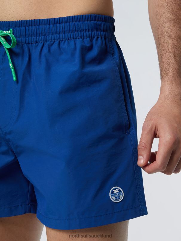 SWIM SHORTS WITH LOGO PATCH Ocean blue Beachwear Men X20HV390 North Sails