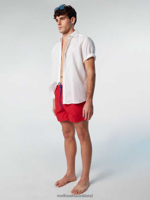 SWIM SHORTS WITH LOGO PATCH Red Beachwear Men X20HV385 North Sails