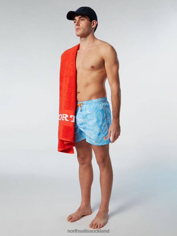 SWIM SHORTS WITH OCEAN PRINT Combo 65 Beachwear Men X20HV380 North Sails