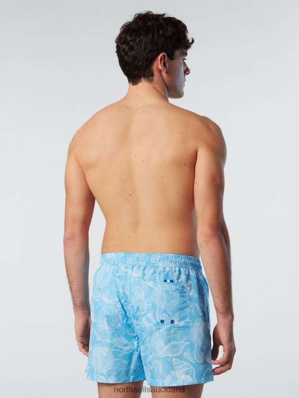 SWIM SHORTS WITH OCEAN PRINT Combo 65 Beachwear Men X20HV380 North Sails