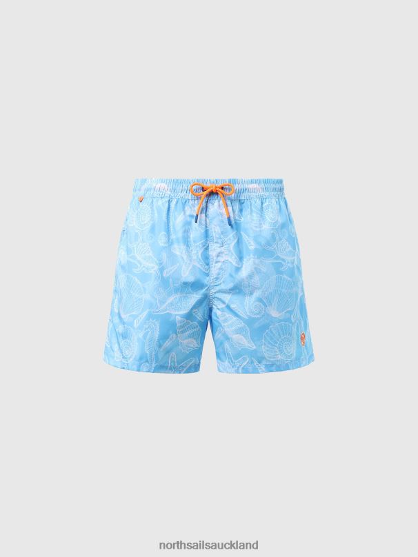 SWIM SHORTS WITH OCEAN PRINT Combo 65 Beachwear Men X20HV380 North Sails