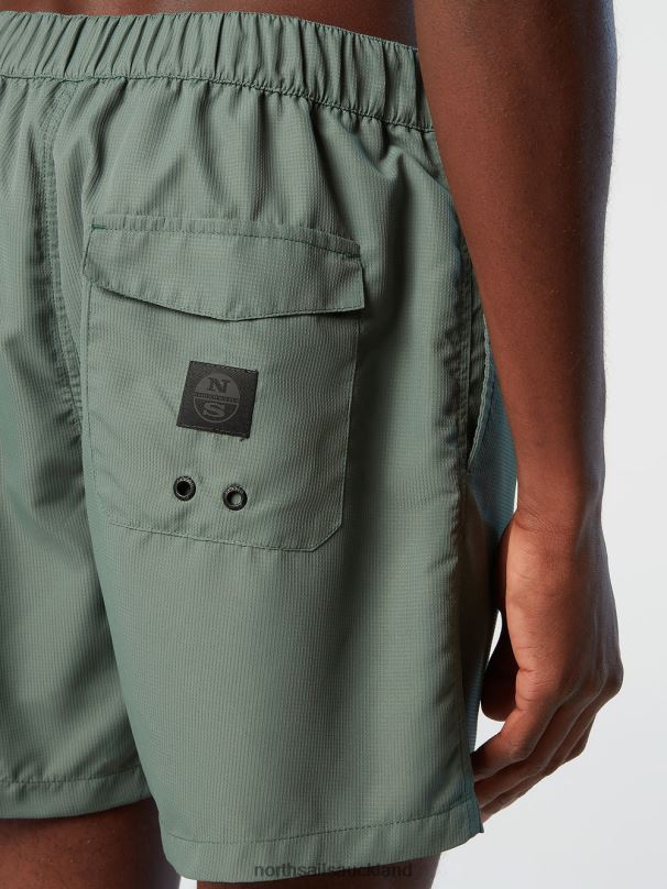 SWIM SHORTS WITH TAILORED CUT Military green Beachwear Men X20HV404 North Sails