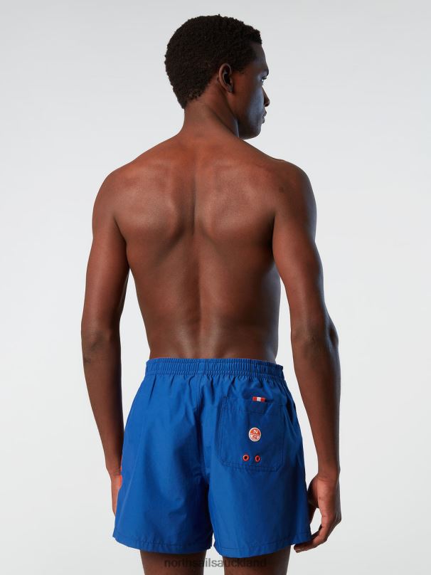 SWIM SHORTS WITH TEXTURED PRINT Ocean blue Beachwear Men X20HV410 North Sails