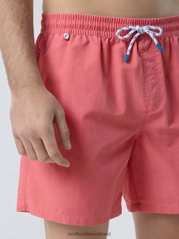 WASHED FABRIC SWIM SHORTS Spiced coral Beachwear Men X20HV396 North Sails