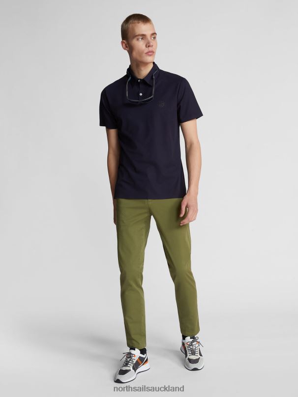 SLIM-FIT CHINOS DEFENDER 1895 Olive green Clothing Men X20HV1173 North Sails