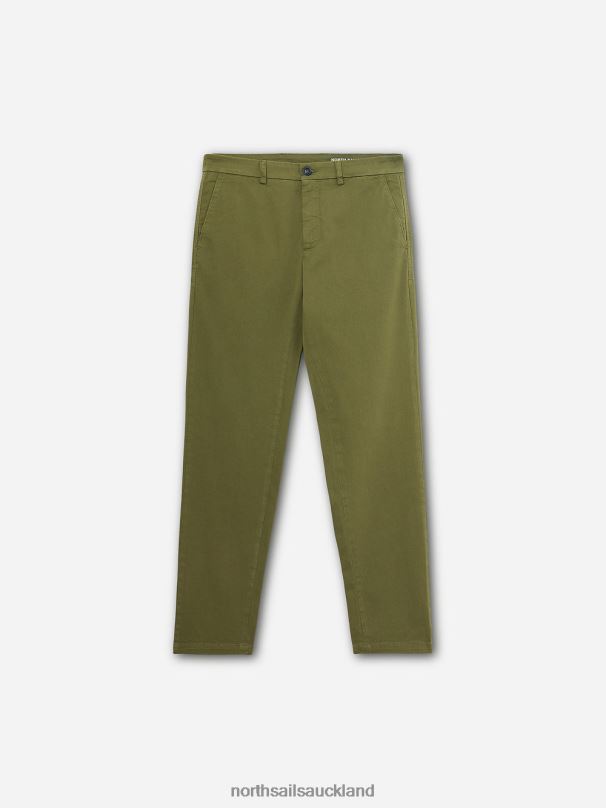 SLIM-FIT CHINOS DEFENDER 1895 Olive green Clothing Men X20HV1173 North Sails