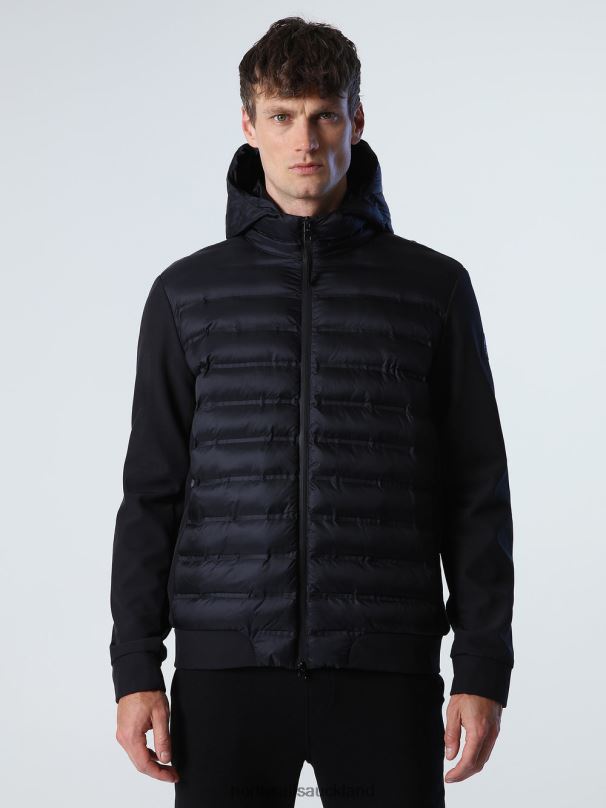 COMMUTER HYBRID JACKET Black Clothing Men X20HV844 North Sails