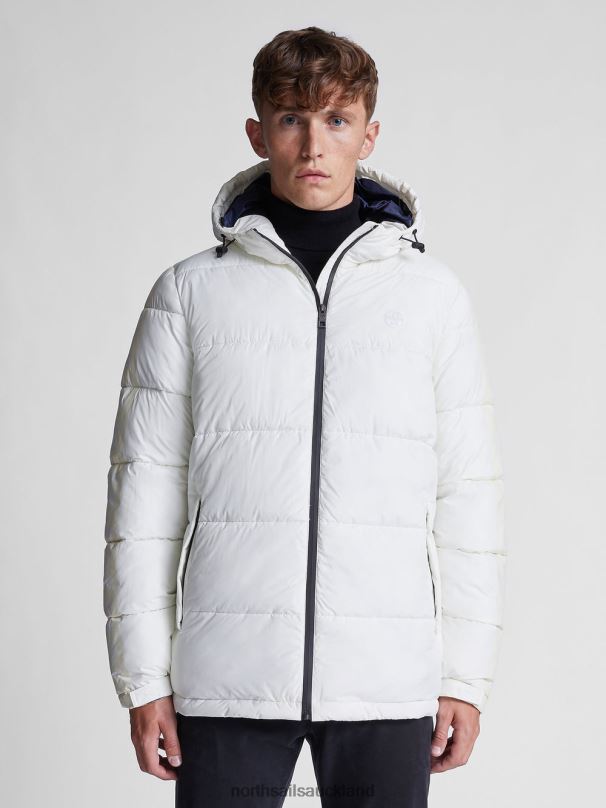 DOCK HOODED JACKET Marshmallow Clothing Men X20HV1295 North Sails