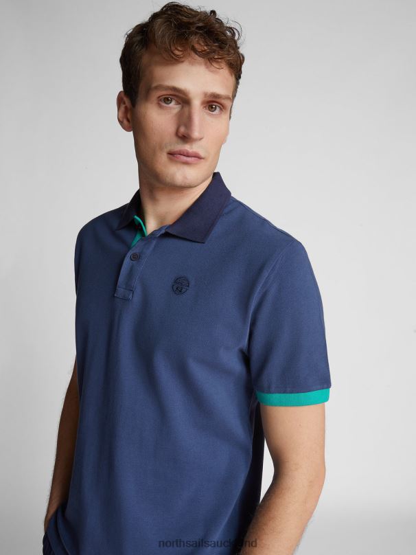 COLOUR-BLOCK POLO SHIRT Dark denim Clothing Men X20HV1146 North Sails