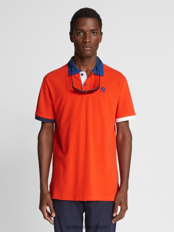 COLOUR-BLOCK POLO SHIRT Lobster Clothing Men X20HV1143 North Sails