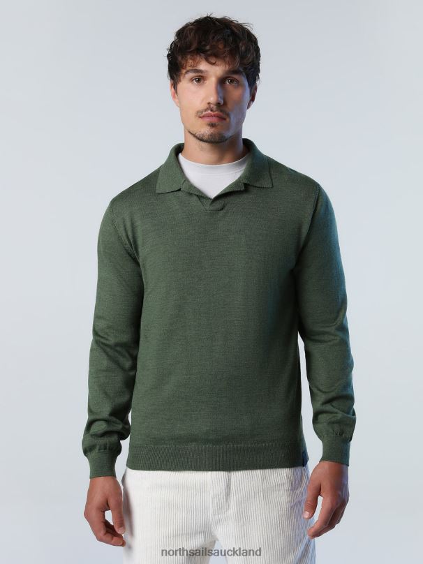 HYDROWOOL POLO SHIRT Bronze green Clothing Men X20HV866 North Sails