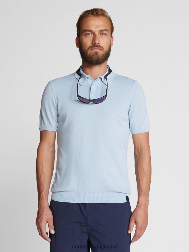ORGANIC COTTON POLO SHIRT Cool blue Clothing Men X20HV1115 North Sails