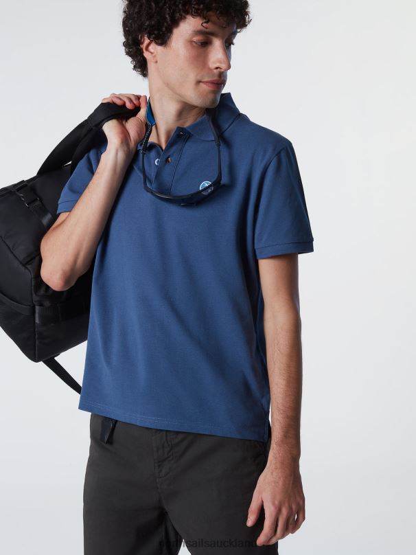 ORGANIC COTTON POLO SHIRT Dark denim Clothing Men X20HV124 North Sails