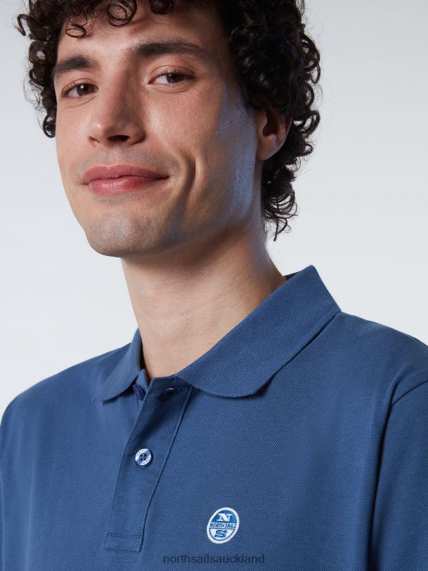 ORGANIC COTTON POLO SHIRT Dark denim Clothing Men X20HV124 North Sails