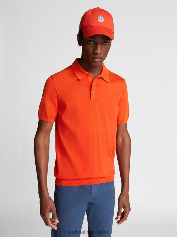 ORGANIC COTTON POLO SHIRT Lobster Clothing Men X20HV1114 North Sails