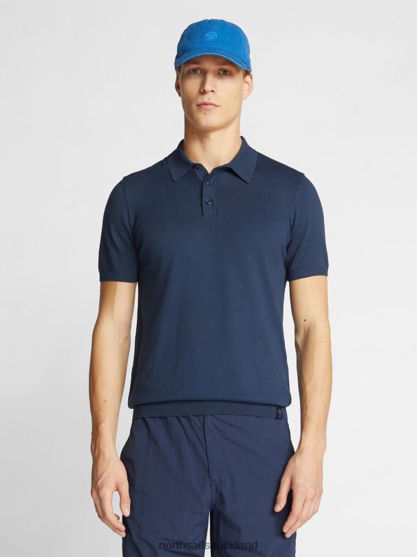 ORGANIC COTTON POLO SHIRT Navy blue Clothing Men X20HV1116 North Sails