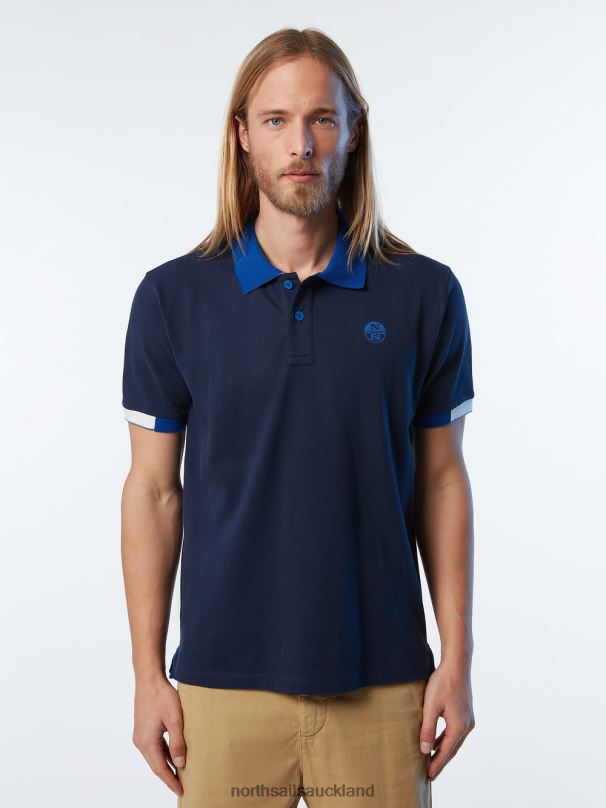 ORGANIC COTTON POLO SHIRT Navy blue Clothing Men X20HV119 North Sails