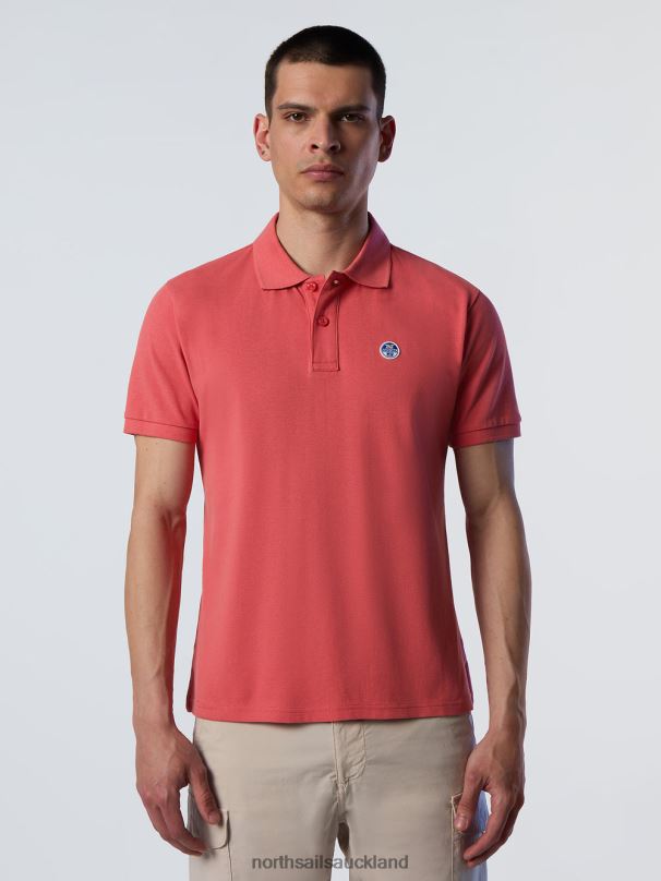 ORGANIC COTTON POLO SHIRT Spiced coral Clothing Men X20HV129 North Sails