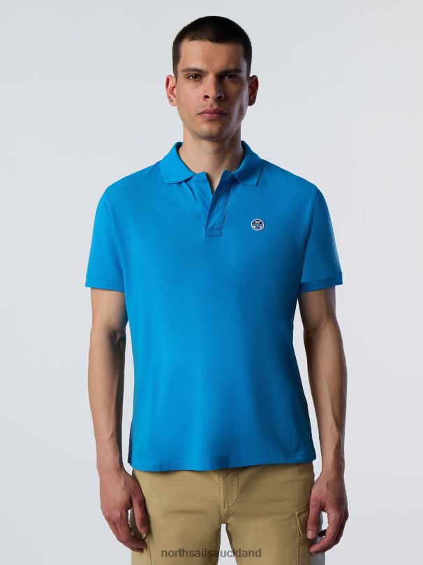 ORGANIC COTTON POLO SHIRT Turquoise Clothing Men X20HV130 North Sails