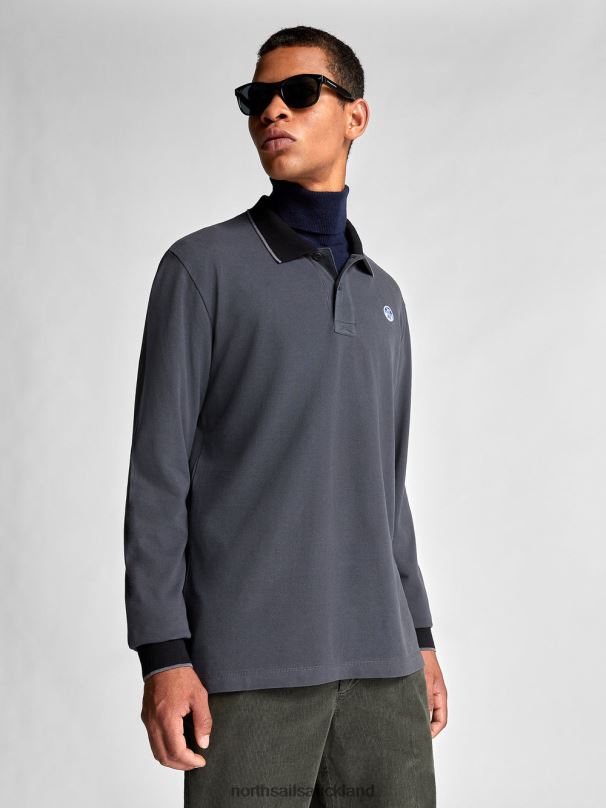 ORGANIC PIQUE POLO SHIRT Asphalt Clothing Men X20HV1305 North Sails