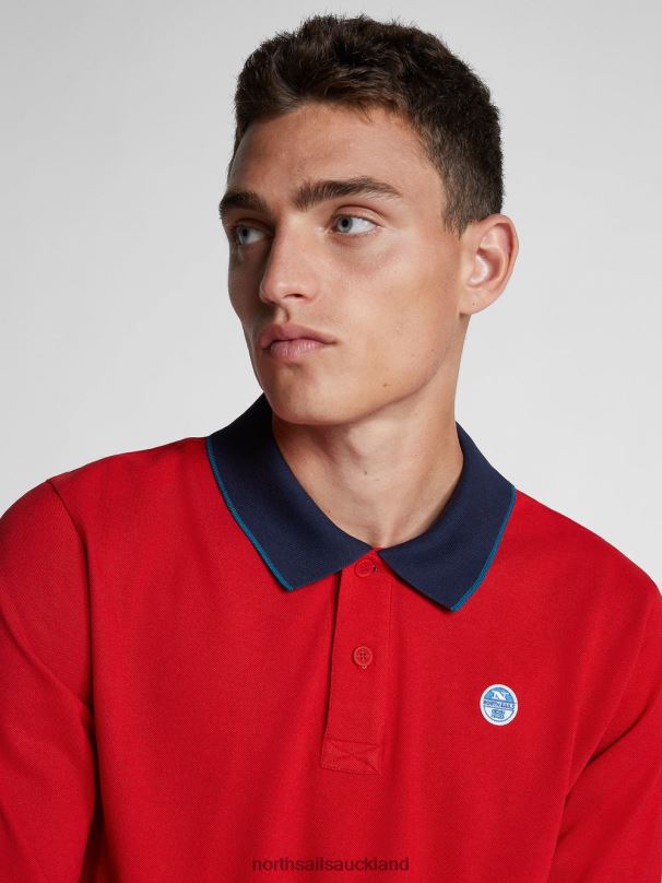 ORGANIC PIQUE POLO SHIRT Red Clothing Men X20HV1301 North Sails