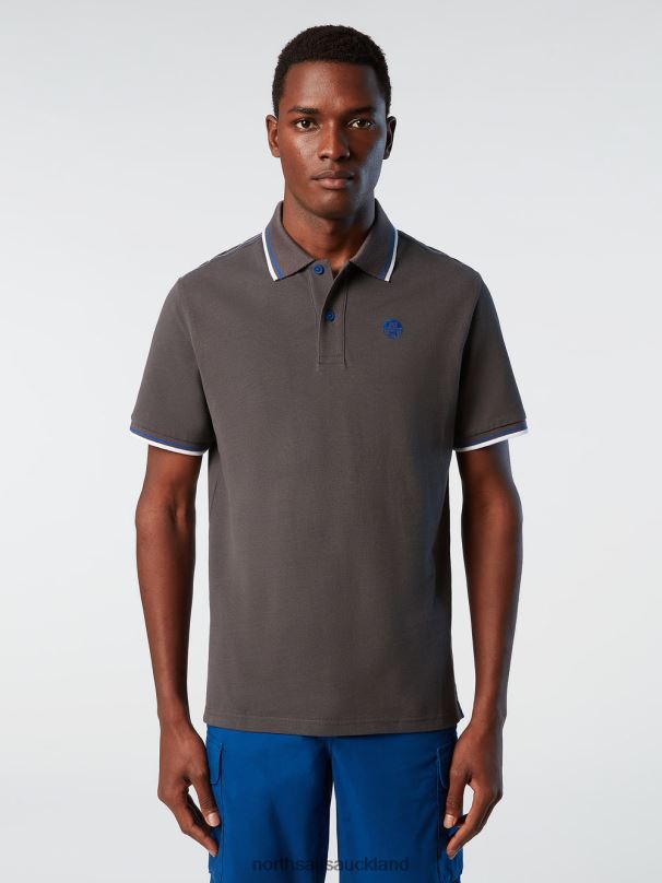 Organic Cotton Polo Shirt NEW Asphalt Clothing Men X20HV85 North Sails