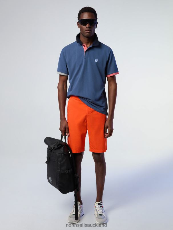 Organic Cotton Polo Shirt NEW Dark denim Clothing Men X20HV100 North Sails